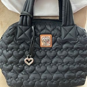 Brighton Heart to Heart Satchel in Black